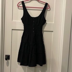 Black mini dress